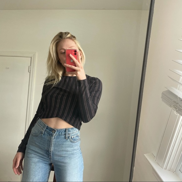 RVCA Criss-Cross Crop Long Sleeve - Picture 2 of 3